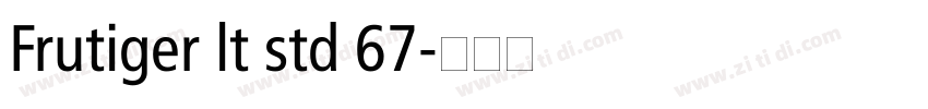 Frutiger lt std 67字体转换